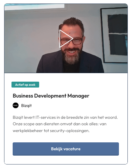 vacature met video
